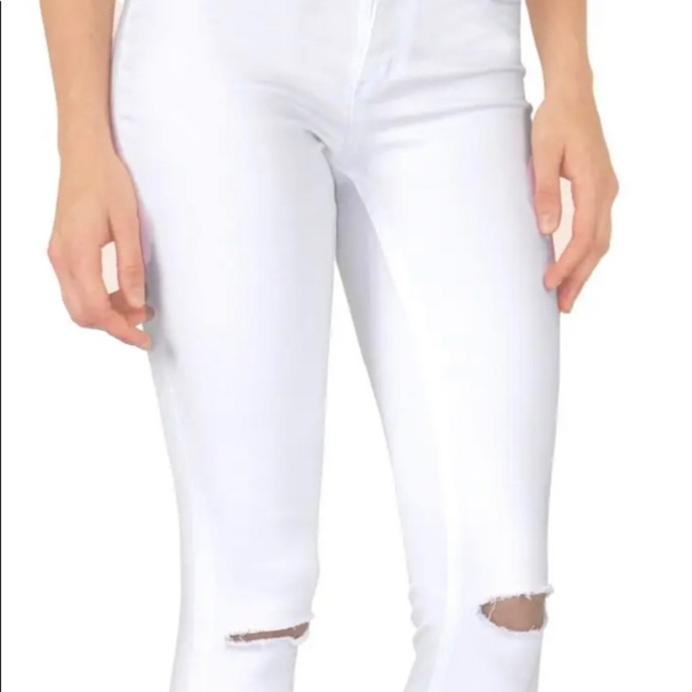Kids white Tractr jeans